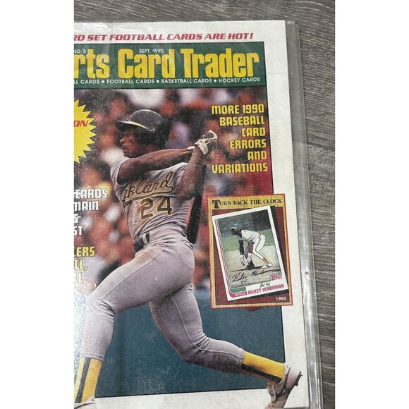 Vintage Sport Card Trader Rickey Henderson Sept 1990 Vol 1 Issue 5 - Picture 4 of 6